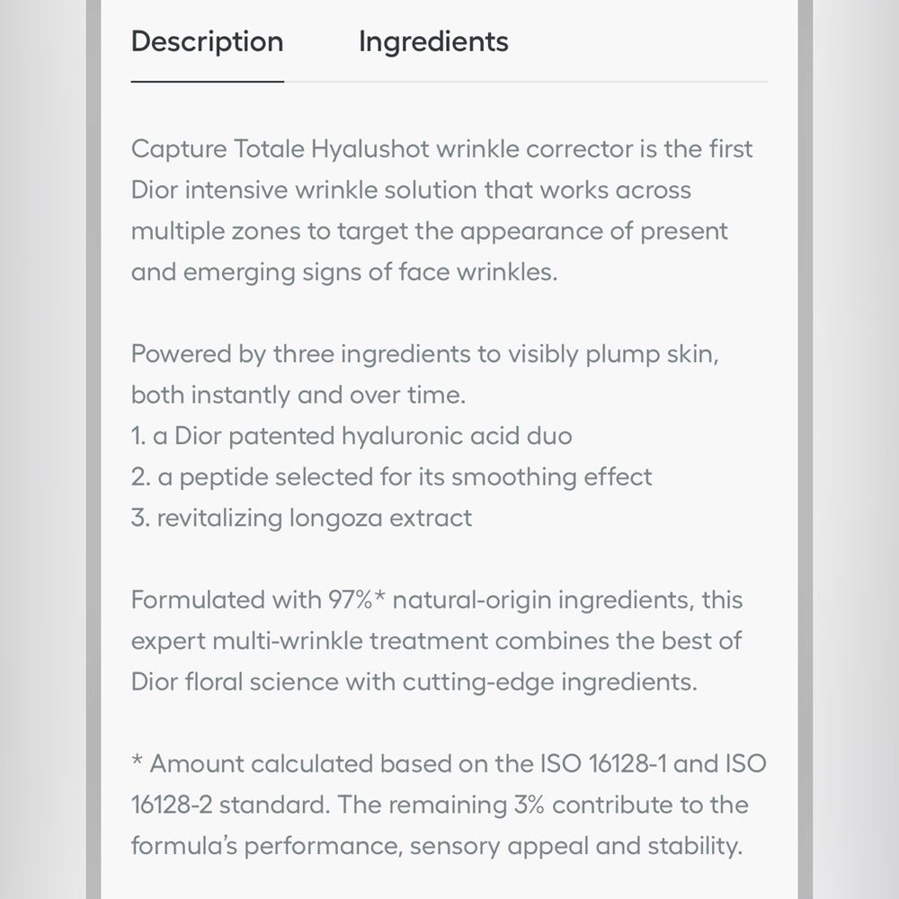 Dior Capture Totale Hyalushot Skincare- full sized, new - Picture 2 of 2